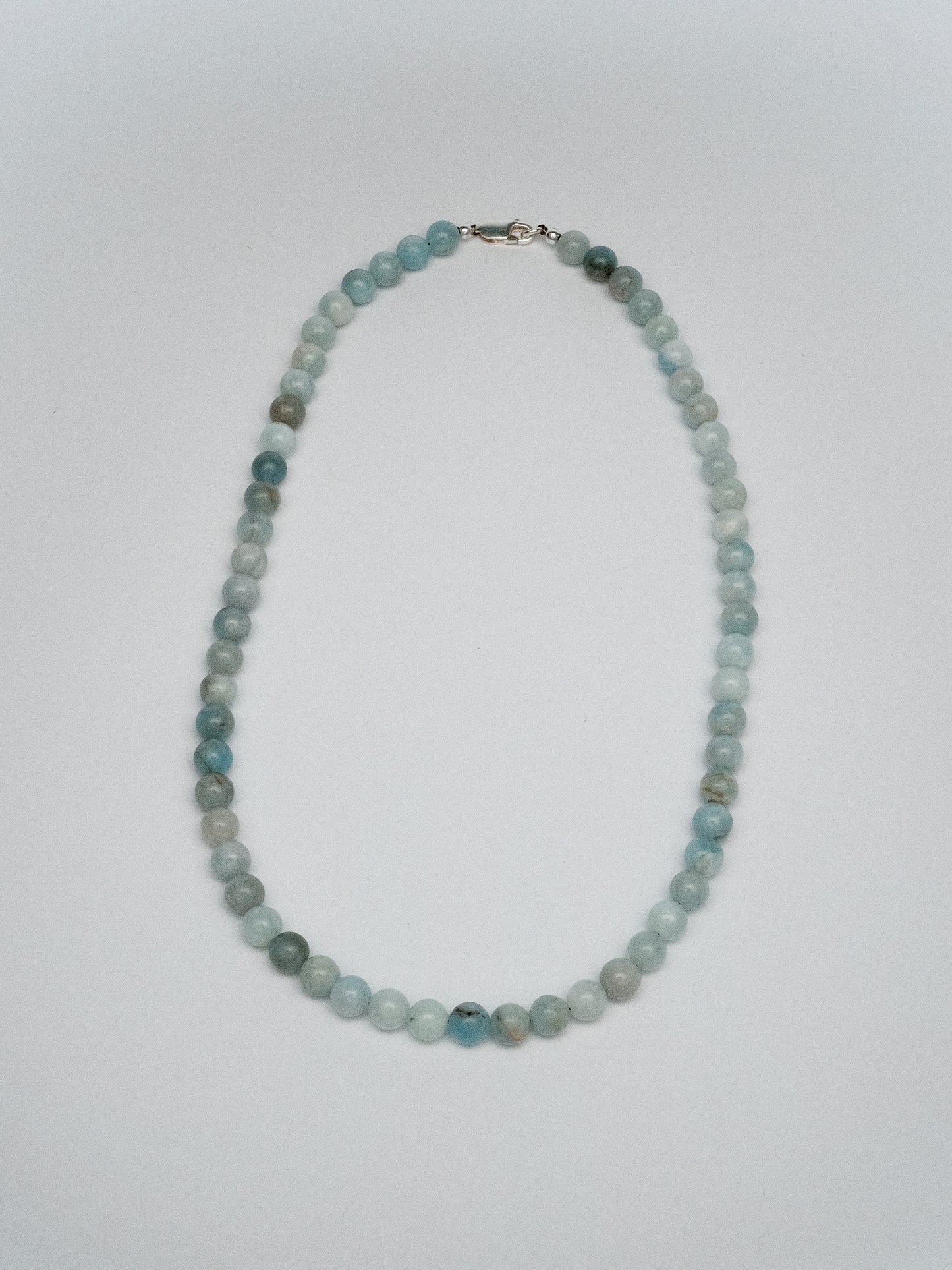 Spirit Bead Necklace Aquamarine 40cm