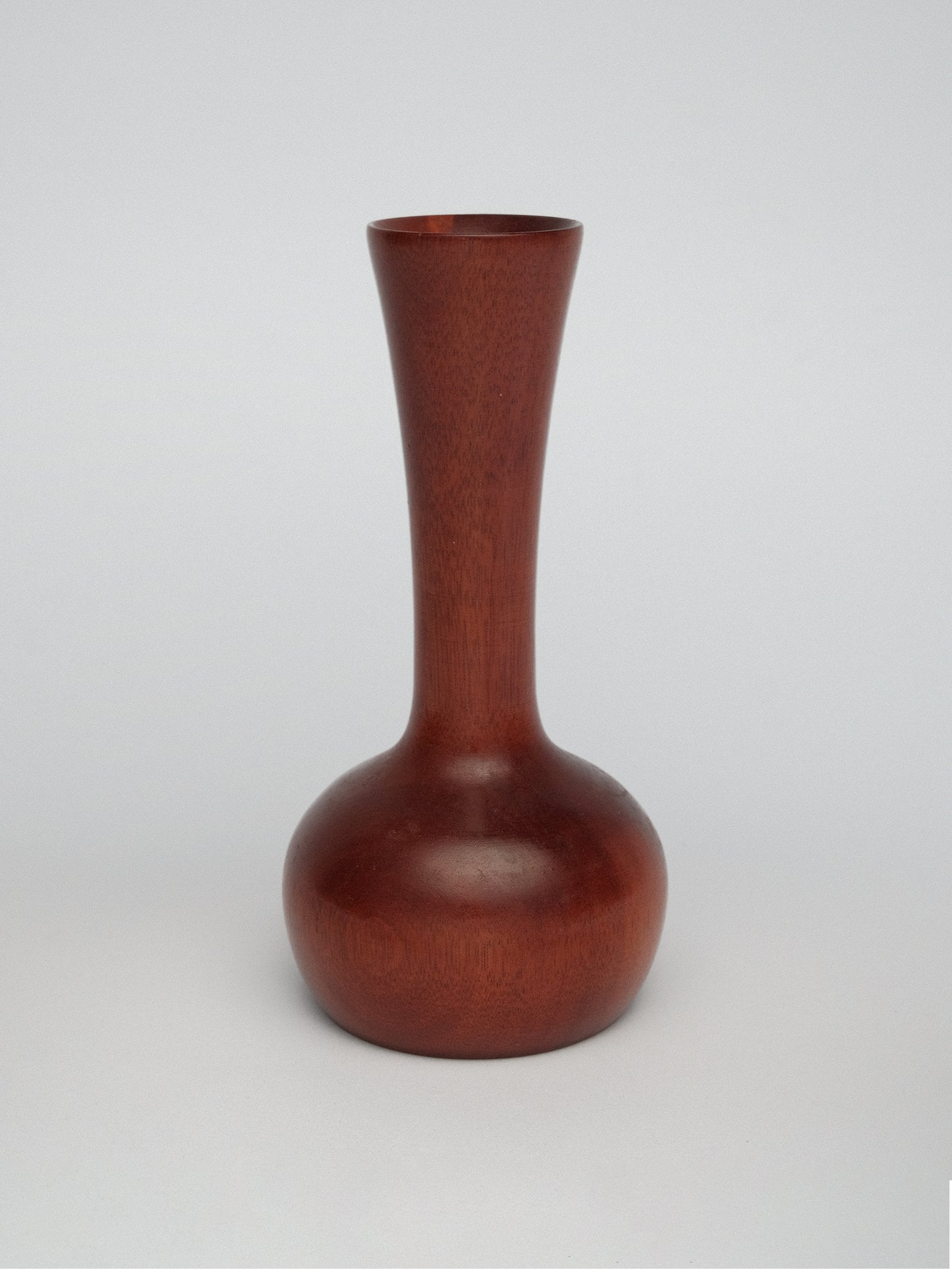 Vintage Wooden Vase MCM Style (c. 1960s–70s)