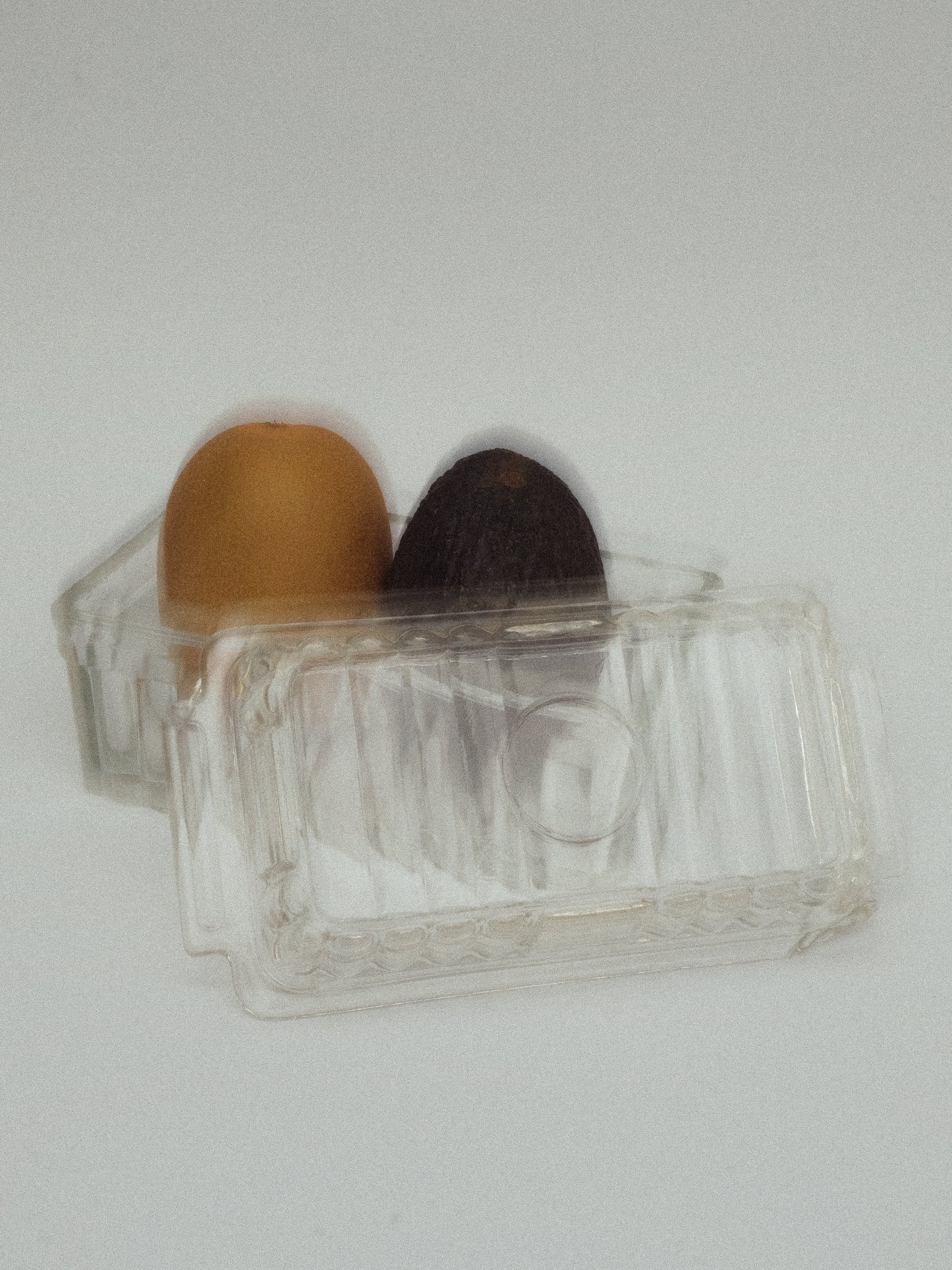 Vintage Glass Butter Dish Depression-Era Style (c. 1930s–40s)