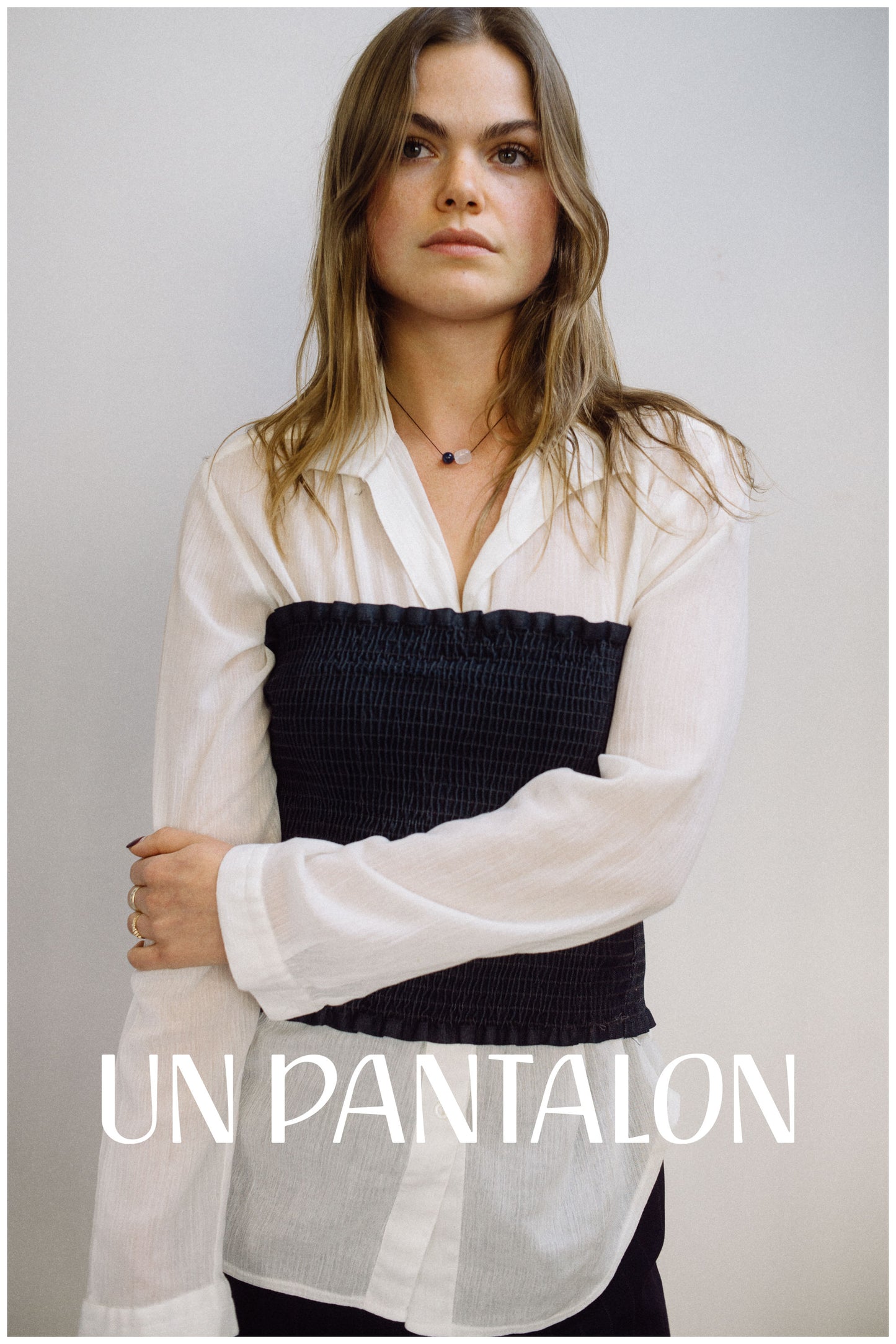 Ruched Button Up Eggshell XS-M