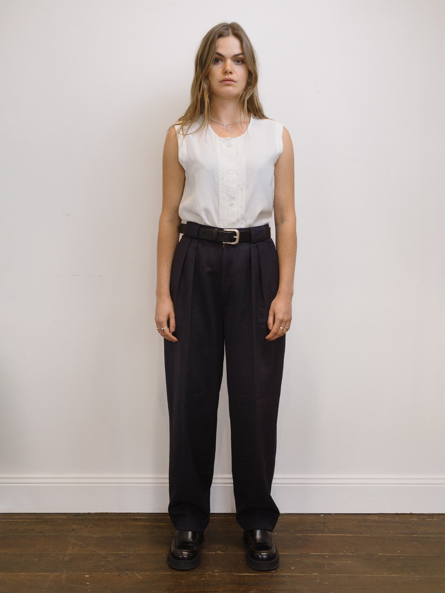 Country Road Wool Pantalon Navy 26"