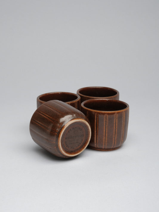 Set of 4 Wedgwood “Pennine” Egg Cups Made in England (c. 1960s–70s)