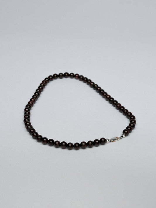 Spirit Bead Necklace Garnet 40cm