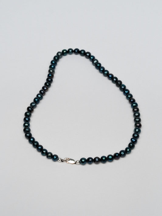 Spirit Bead Necklace Black Pearls 40cm