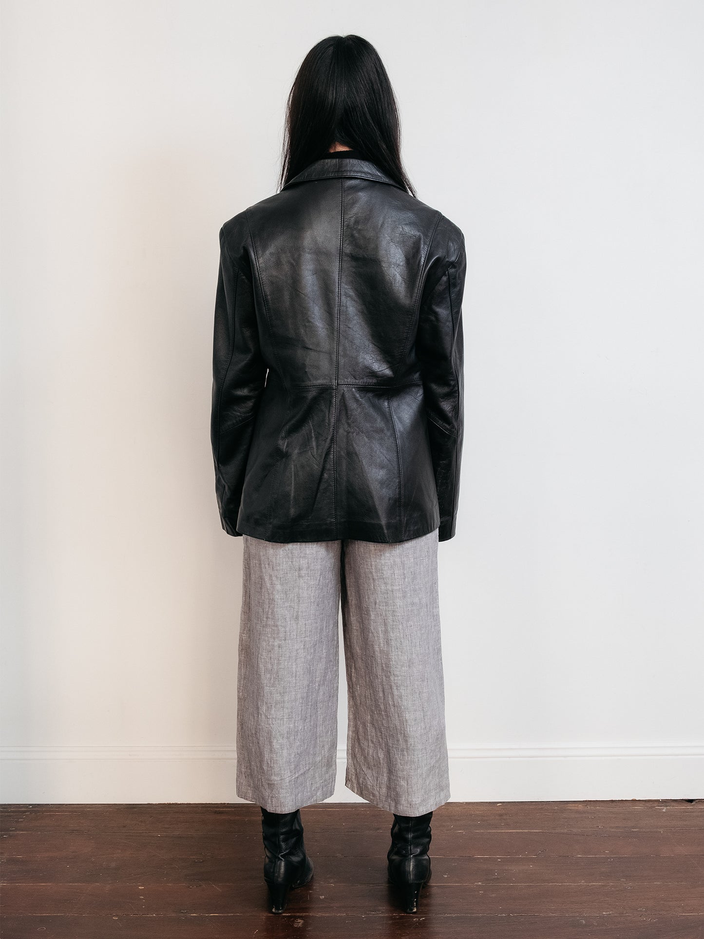 100% Leather Jacket Black S-L (Australian Made)